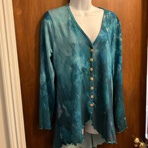 Tie dyed Soft Surroundings top. Medium